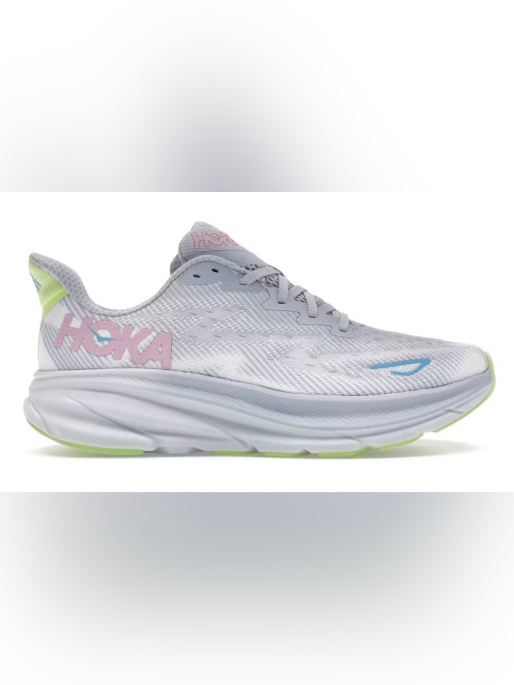 Hoka One One Clifton 9 Women’s Running Shoes * Size 11B * Gull Sea Ice